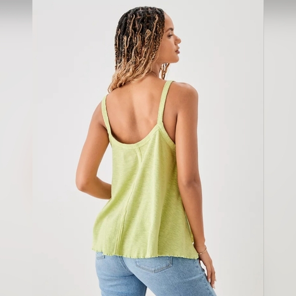 American Eagle- Textured Henley Tank Top - Picture 2 of 8